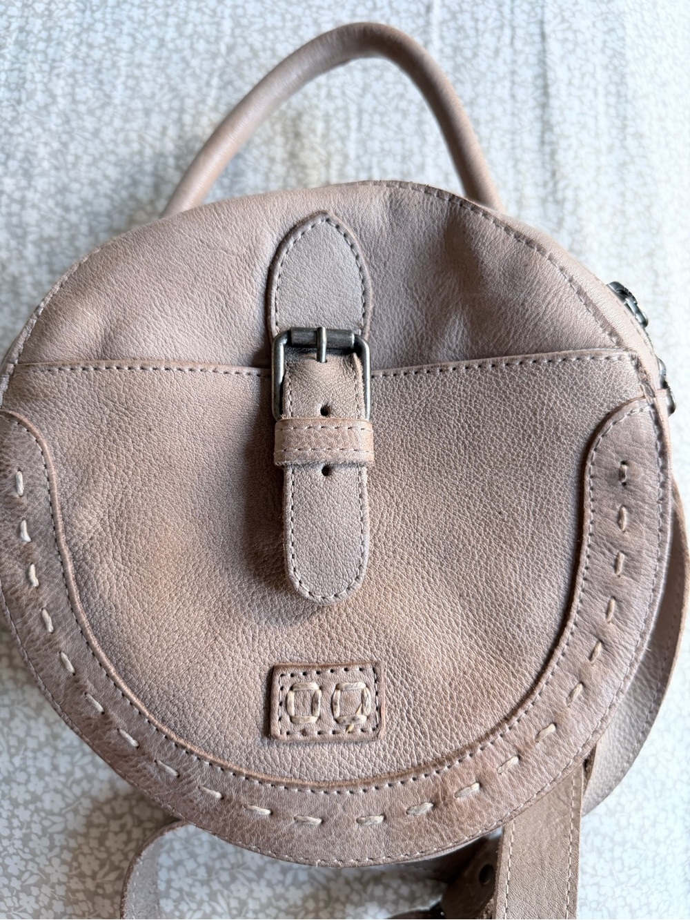 BED|STU Circular Mini Crossbody in Blush Taupe